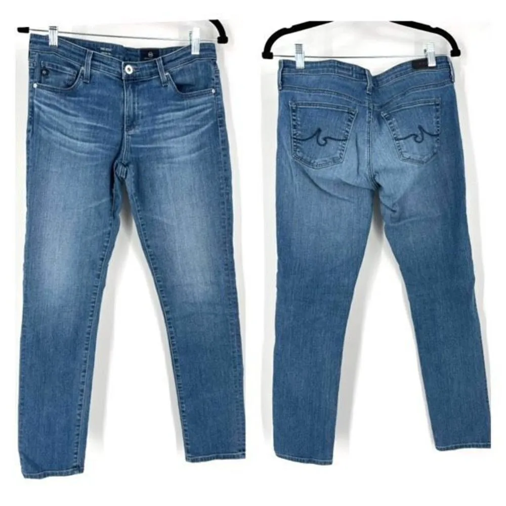 AG Adriano Goldschmied Women's The Stilt Cigarette Leg Jeans Blue Denim Size 28R - Image 2