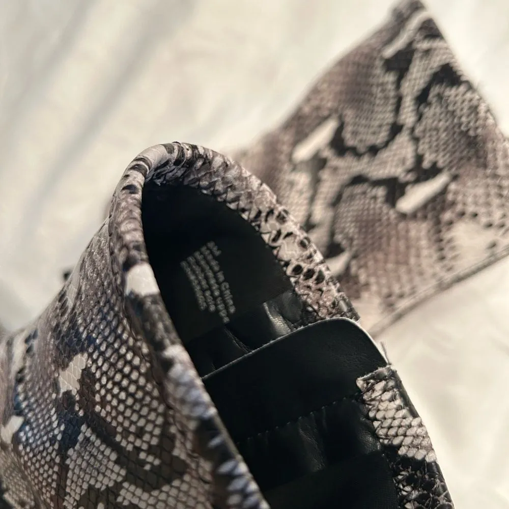 Abound  Snake like Print Ivory Mid Ankle Boots(Size 8M) - Image 3