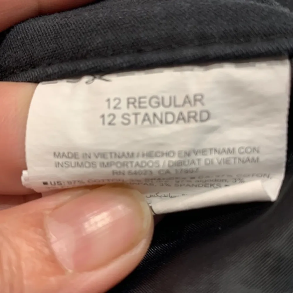 Women's Old Navy Harper Black Twill Ankle Cropped Pants Size 12 GUC #7958 - Image 6