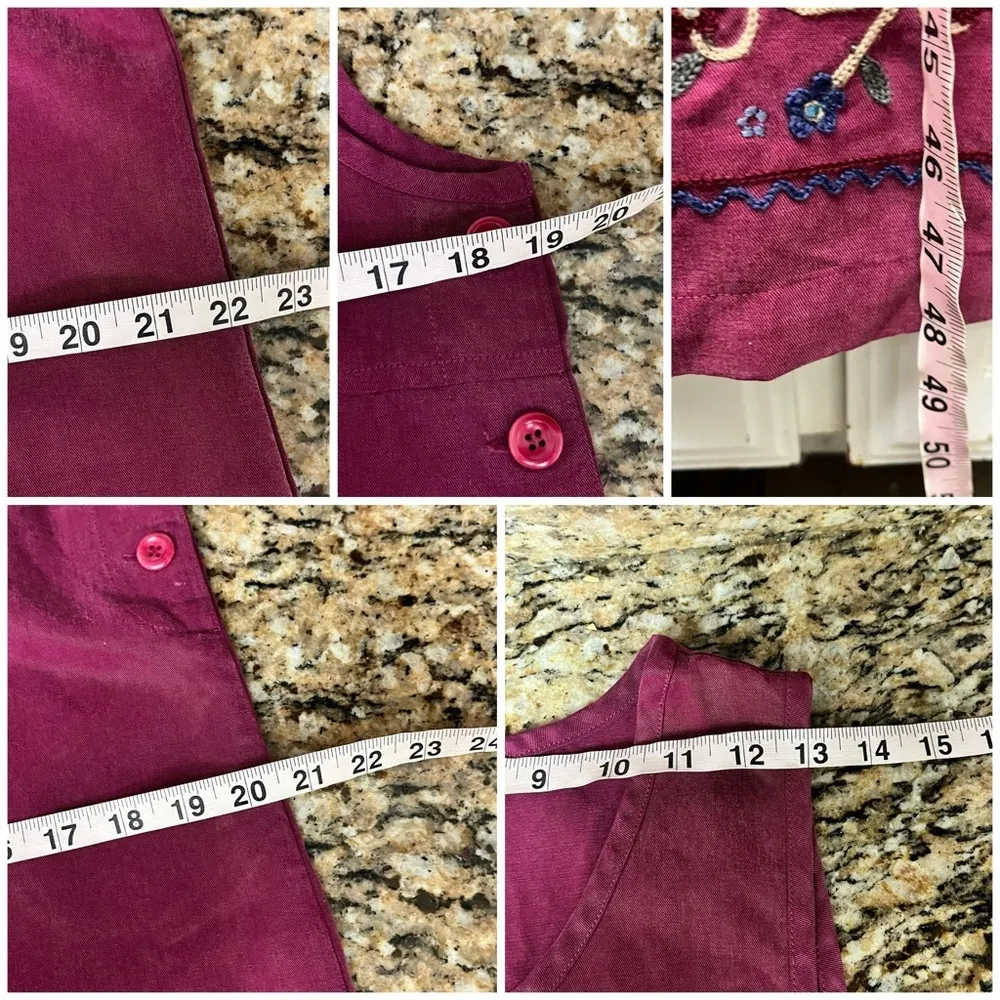 Vintage Y2k Amy K Su Purple Maxi Dress Teacher Grammacore Hippie Boho Artsy M Size M - Image 5