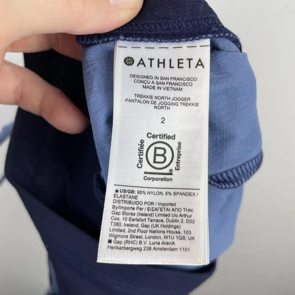 Athleta Trekkie North Jogger in Ethereal Bloom Cottage Blue Size 2 - Image 8
