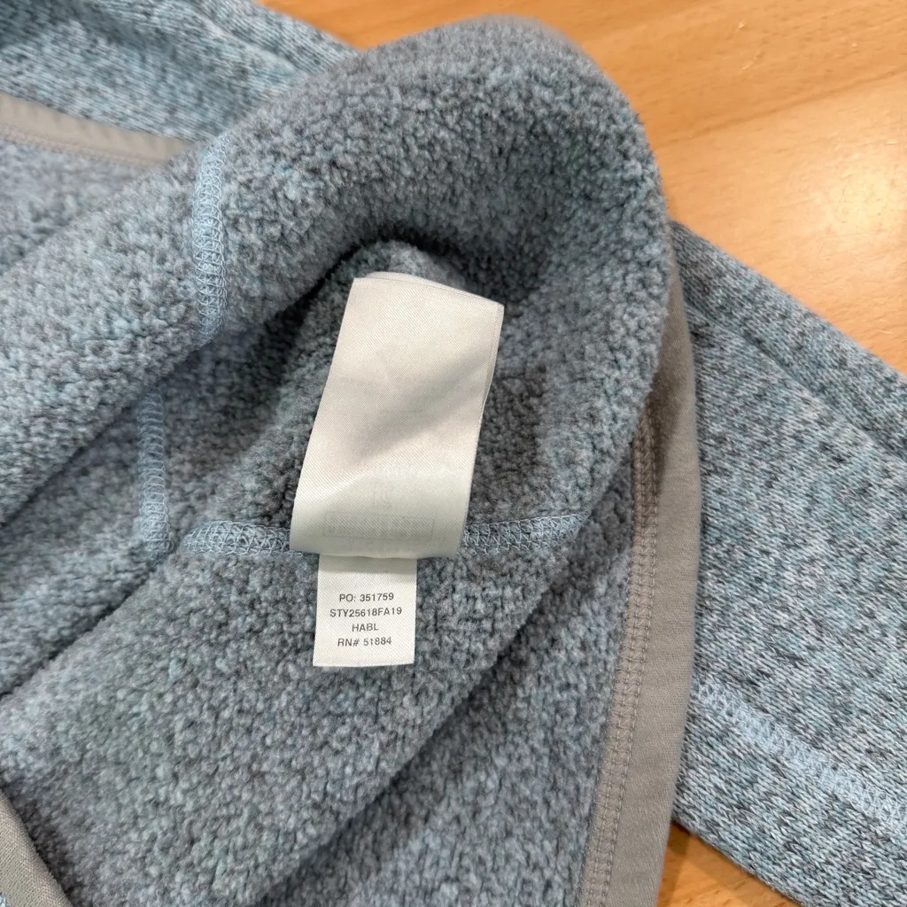 Patagonia Women's Better Sweater 1/4 Zip Fleece Blue Size Medium - Image 7