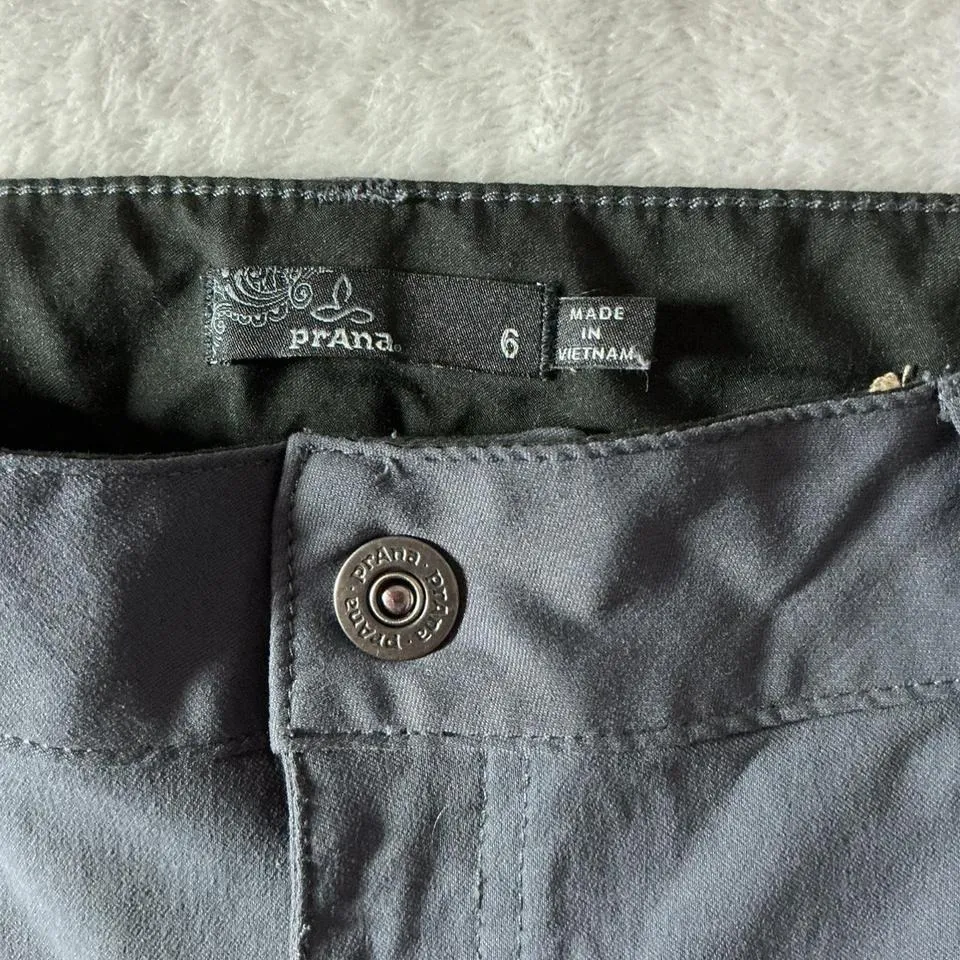 Prana Womens Jogger Pants Size 6 Gray Cargo Hiking‎ Travel Athletic - Image 3