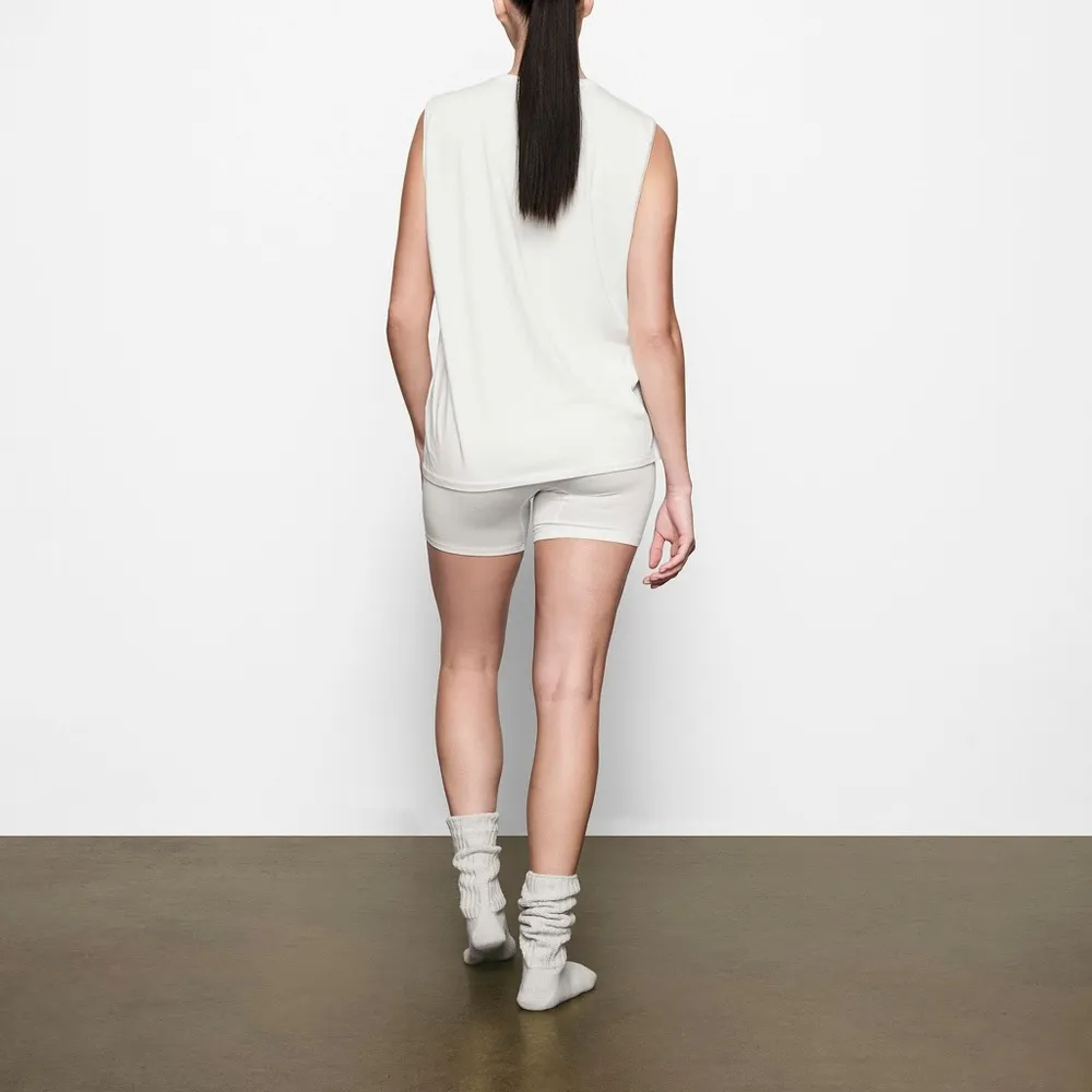 Skims Soft Lounge Cotton Ribbed Boyfriend Boxer - Image 7