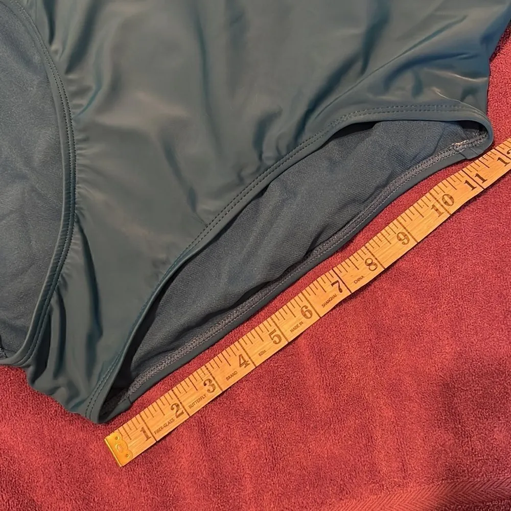 No Boundaries NWOT “Feeling Beachy” size large blue one piece swimsuit - Image 7