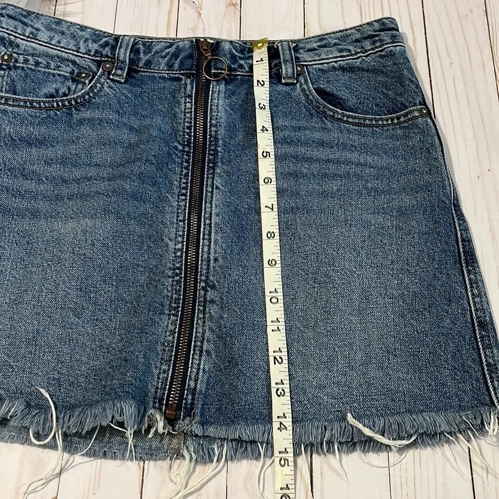 Free People We The Free Denim Skirt Size 27 - Image 9