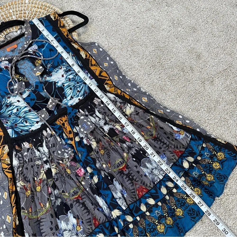 Anthropologie Bhanuni by Jyoti Larkin Lace Blouse Tunic Sleeveless Multicolor S - Image 12