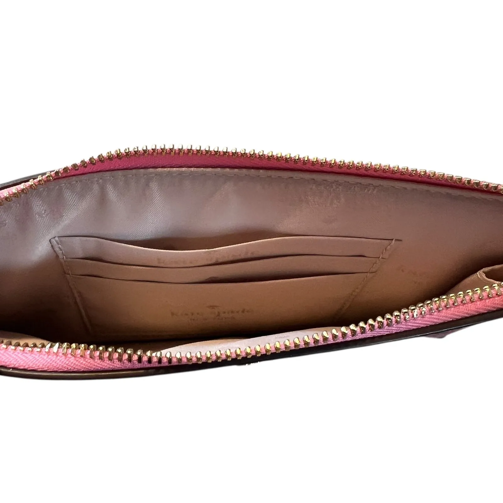 Kate Spade Spade Flower Med Zip Wristlet Pink Jacquard NWT $139 - Image 8