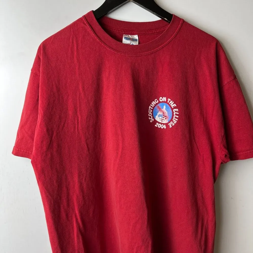 2004 Scouting on the Ellipse T Shirt Vintage Y2K Red Large L Graphic Tee - Image 5