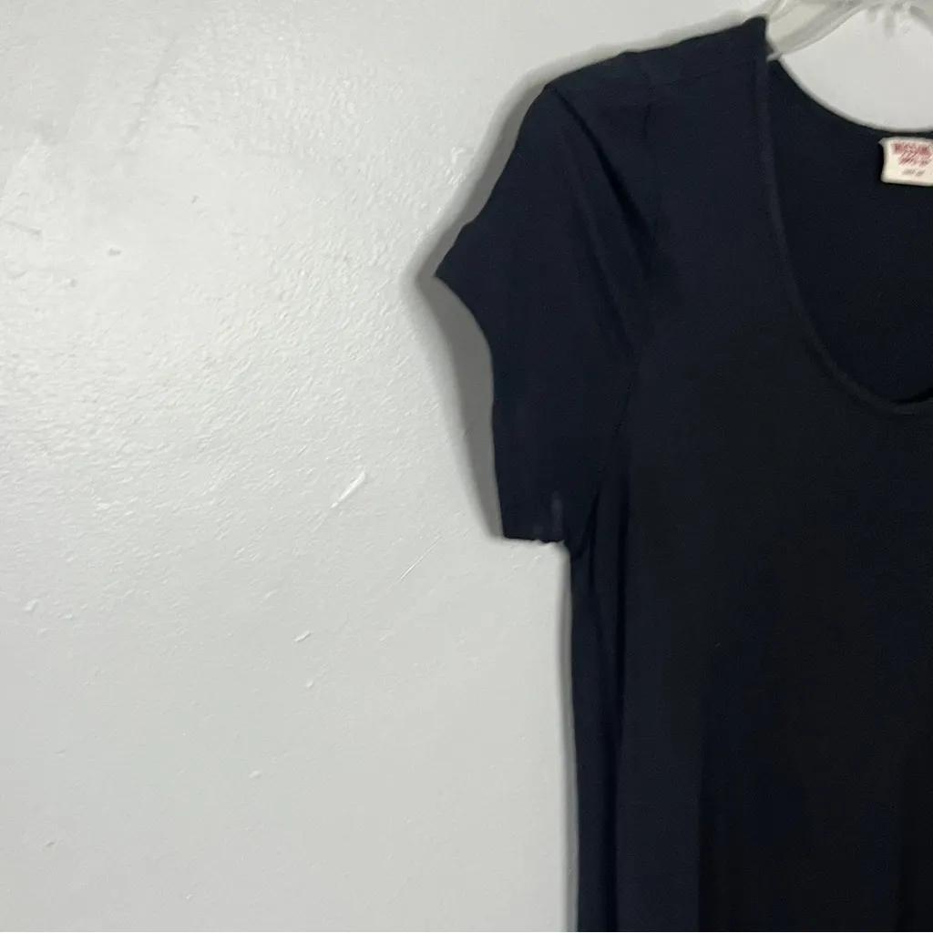 Mossimo Supply Co. Charcoal Short Sleeve Top Black Size M - Image 4