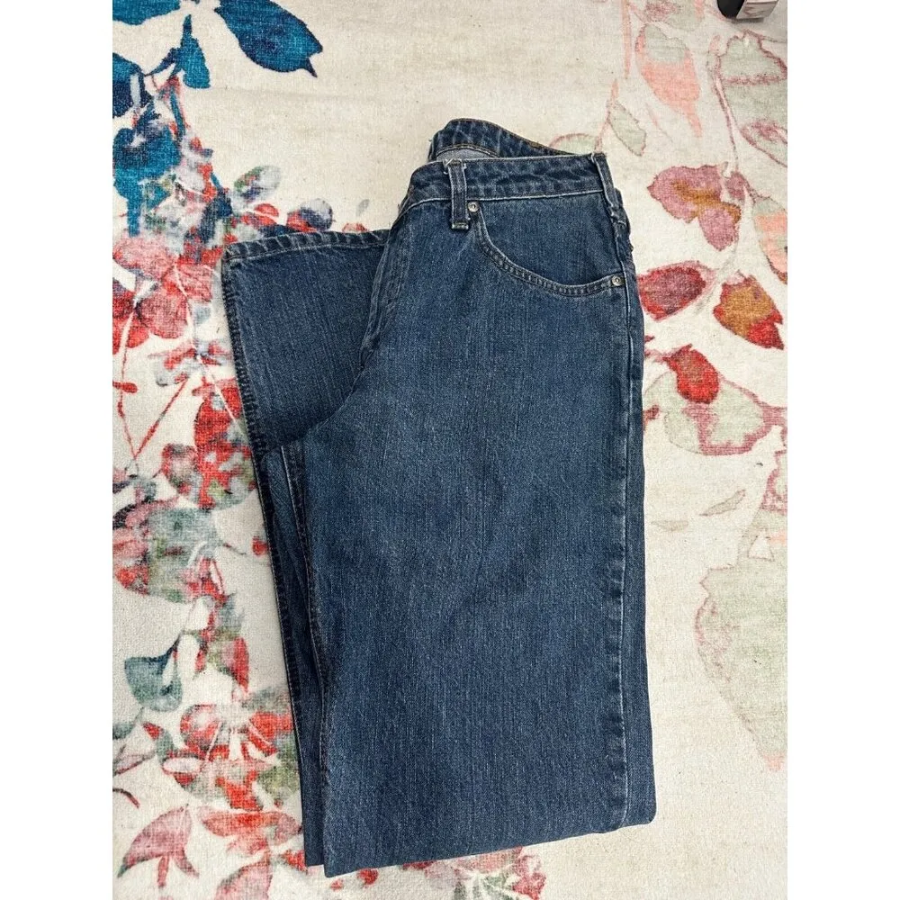 Vintage Carhartt 10 x 32 Blue Jeans Cowgirl Look Medium Wash Straight Leg - Image 6