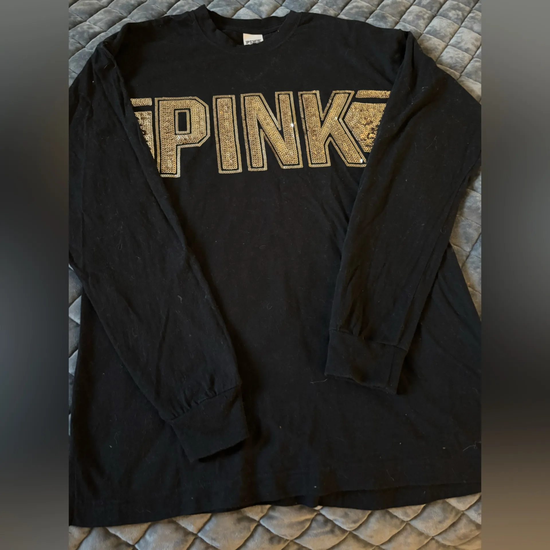 3 Victoria’s Secret Ling Sleeve Oversized Campus  T-shirts  small & XS - Image 6