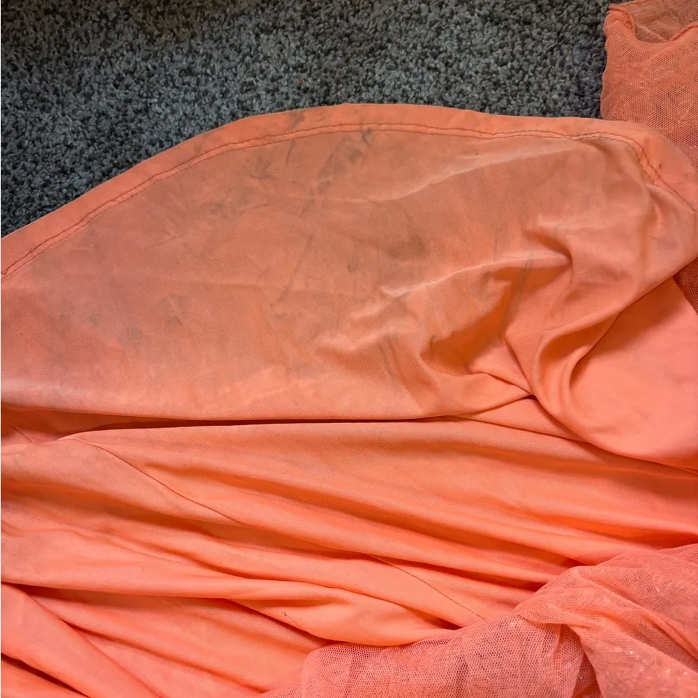 Amara Orange Beaded Dress Size 6 - Image 8