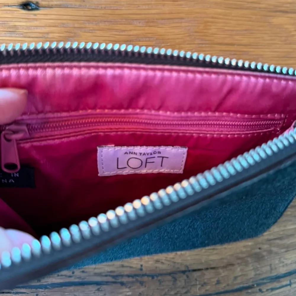 LOFT Ann Taylor Real Animal Hair Wristlet Wallet Clutch Purse - Image 3