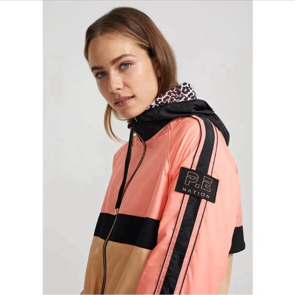 P.E Nation Man Down Jacket Pink Peach Size S Orange - Image 5