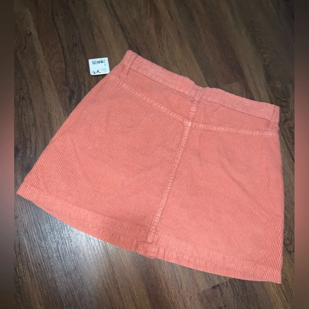 Free People Ray Corduroy Mini Skirt in Brown rust casual 8 fall classic nwt $98 - Image 9