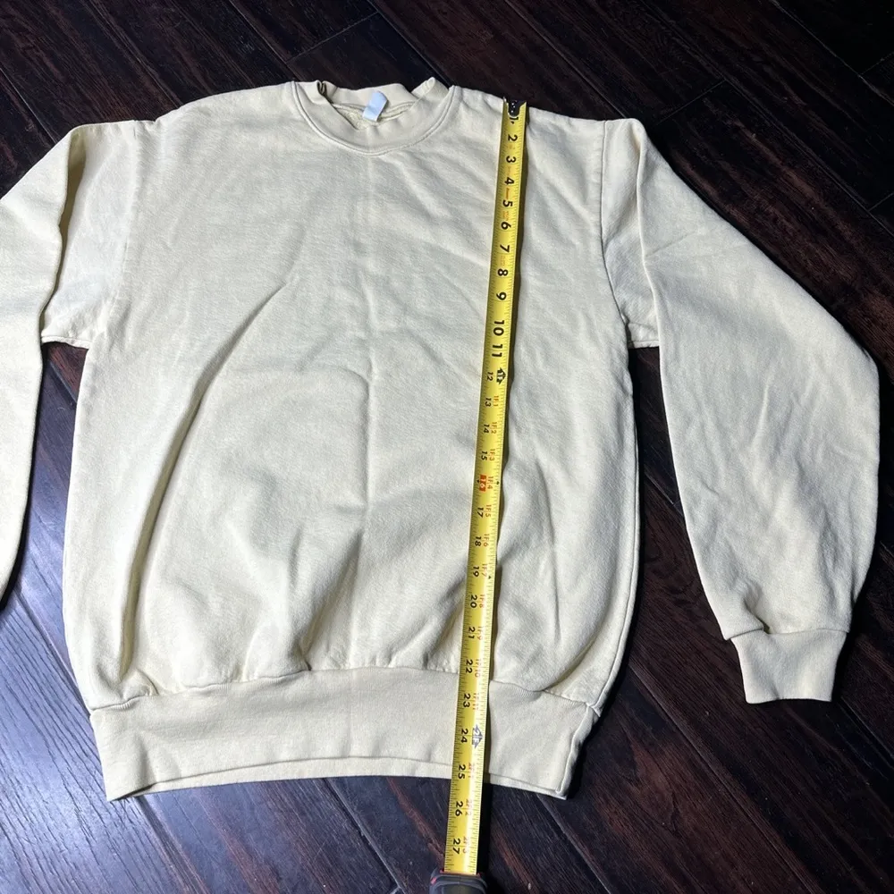 Crew neck long sleeve cotton sweater unisex California basic casual coastal - Image 2