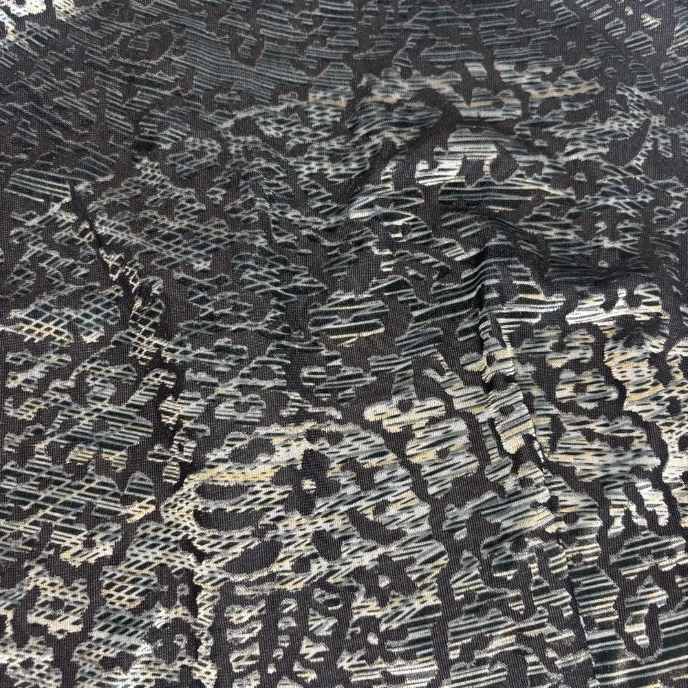 HARVE BENARD Sleeveless Black/Shiny/Sheer Velvet Blouse Like New Sz‎ 8 - Image 11