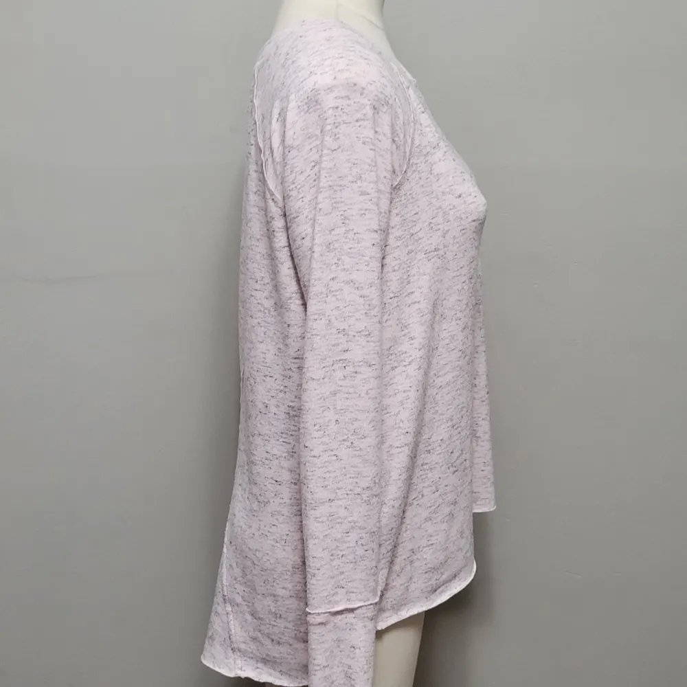 Anthropolpgie Michael Stars Madison pink heather brushed jersey top size small - Image 5