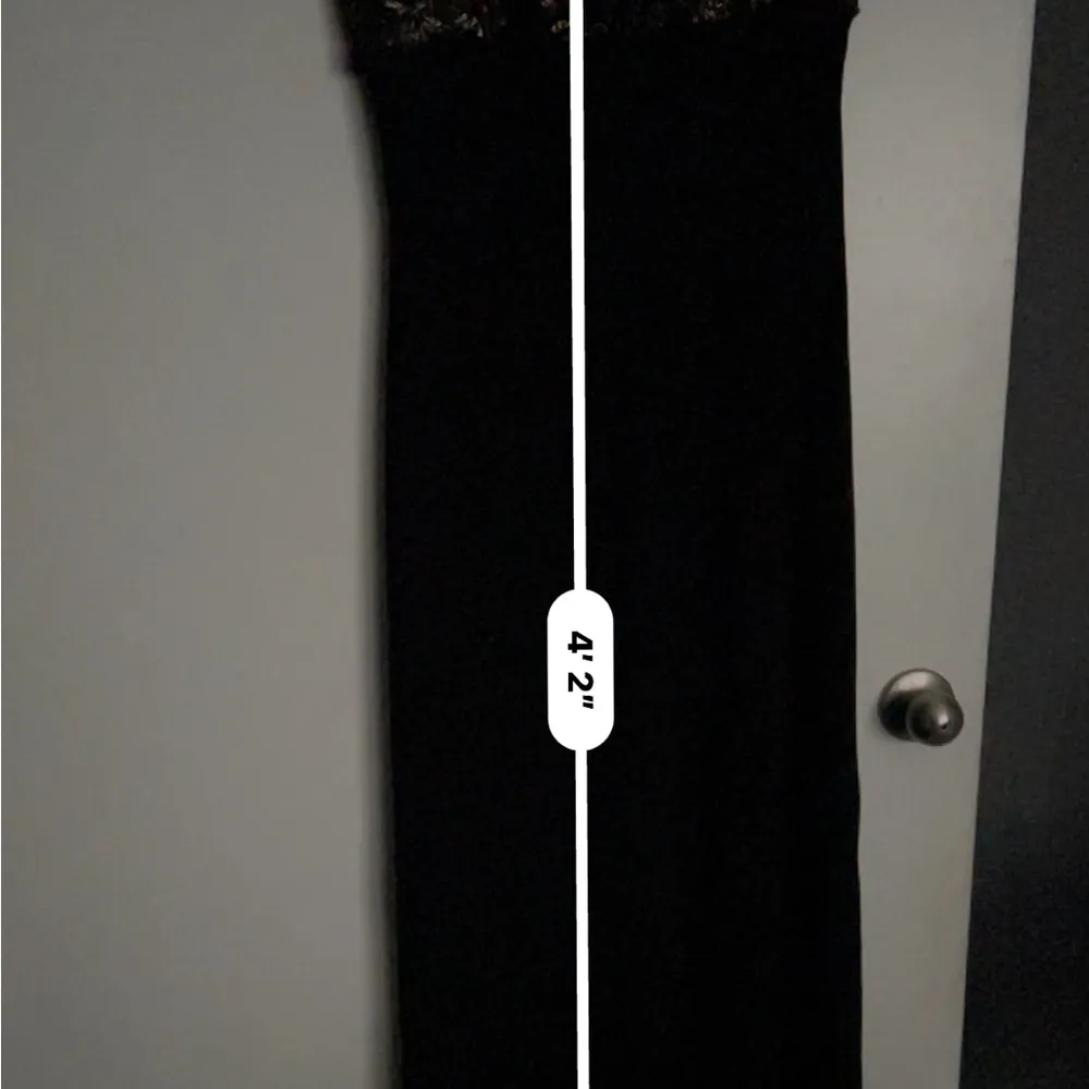 Elegant Black long formal gown Size XL - Image 9