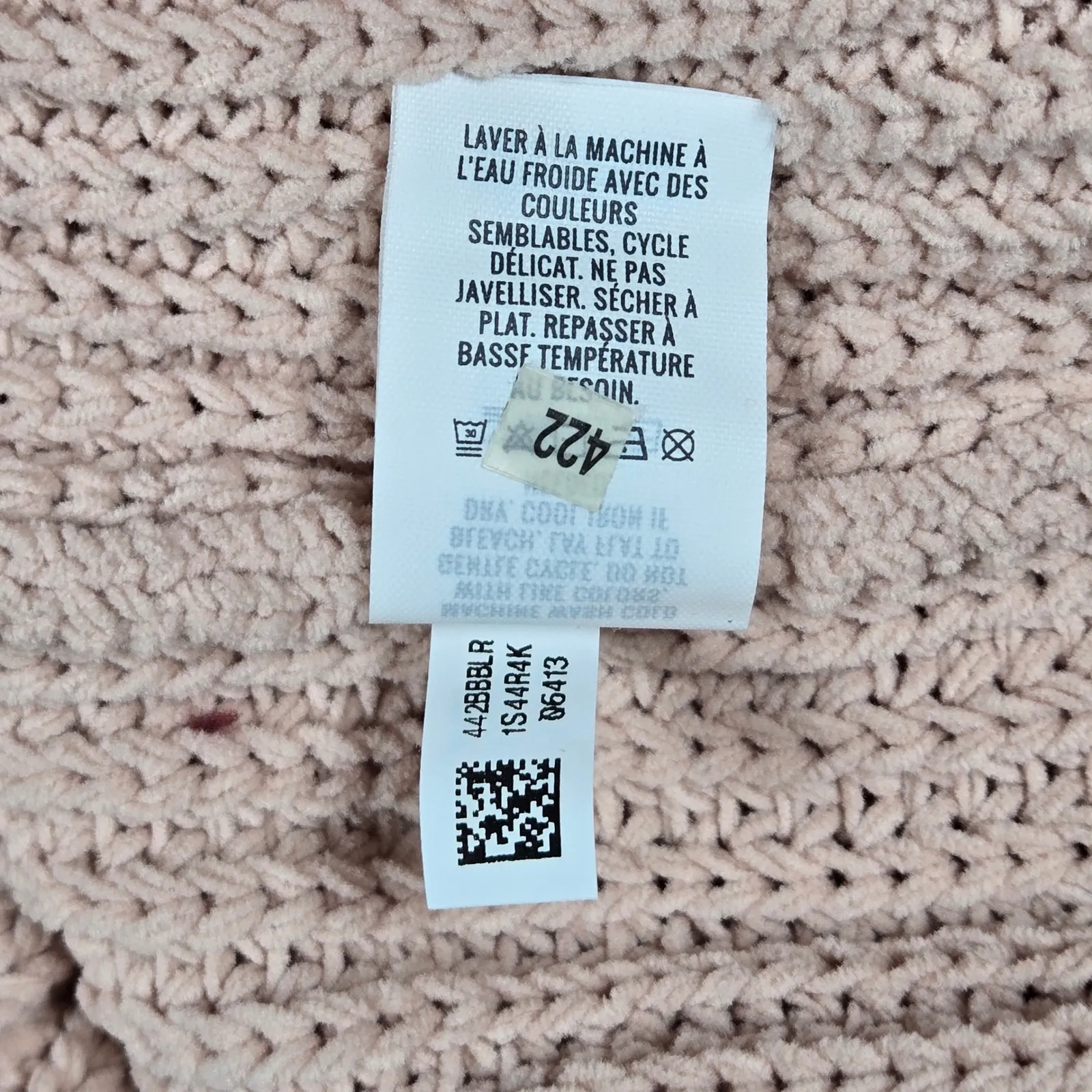 Aerie Oversized Mock Neck Chunky Knit Sweater Blush Pink M - Image 7