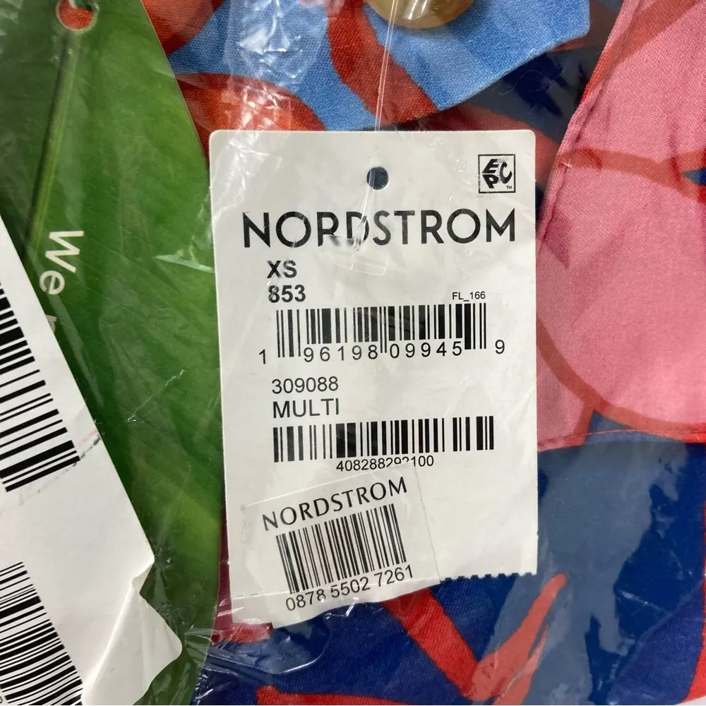 NWT  Floral Print Tie Waist Long Sleeve Midi Dress Size XS - Image 13