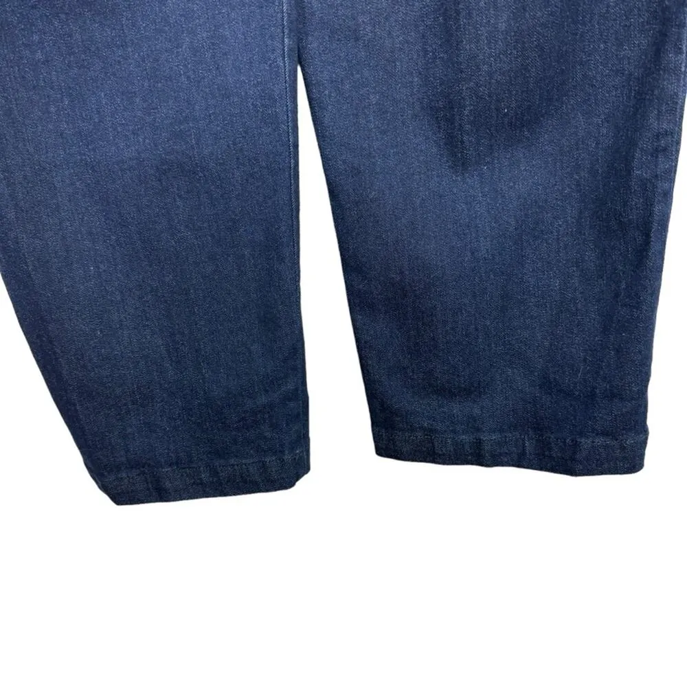 Eloquii Regular Fit Denim Kady Pant Dark Blue Wash Cotton Plus Size 16V - Image 11