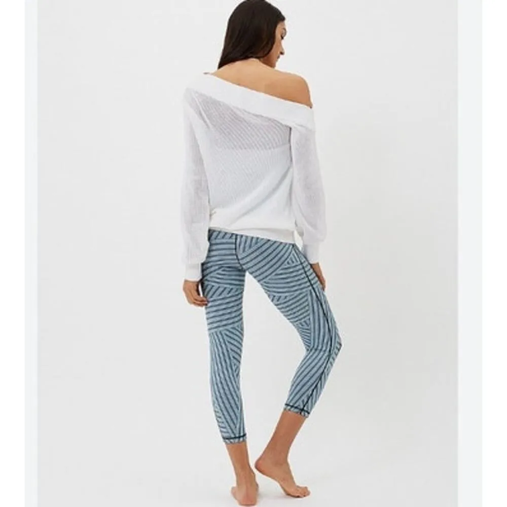 Sweat Betty Enliven Womens White One-Shoulder Sweater Size Medium - Image 2