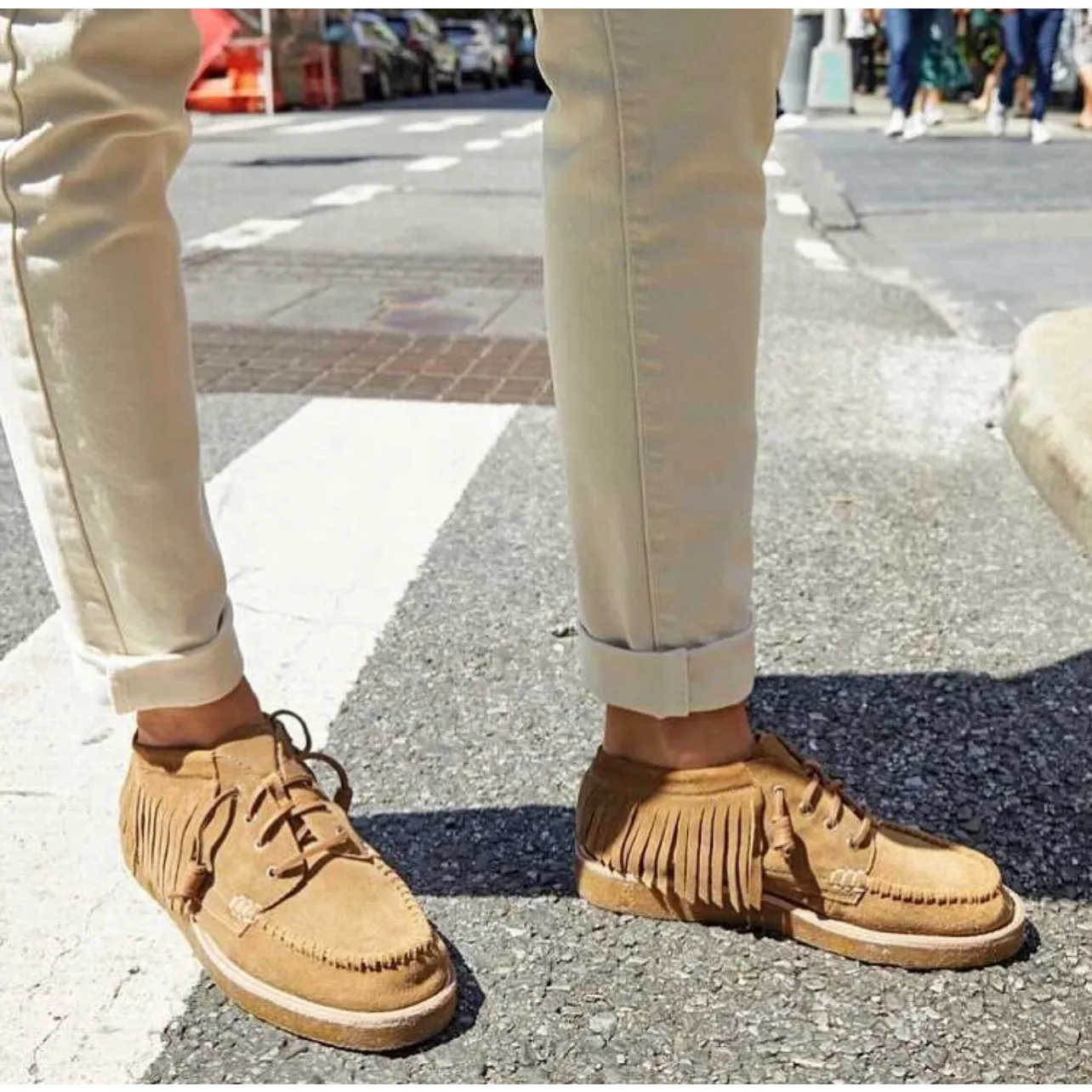 Sperry X Rebecca Minkoff Boots Gum Crepe Sole Wallabee Style Moccasin Size 11 - Image 13