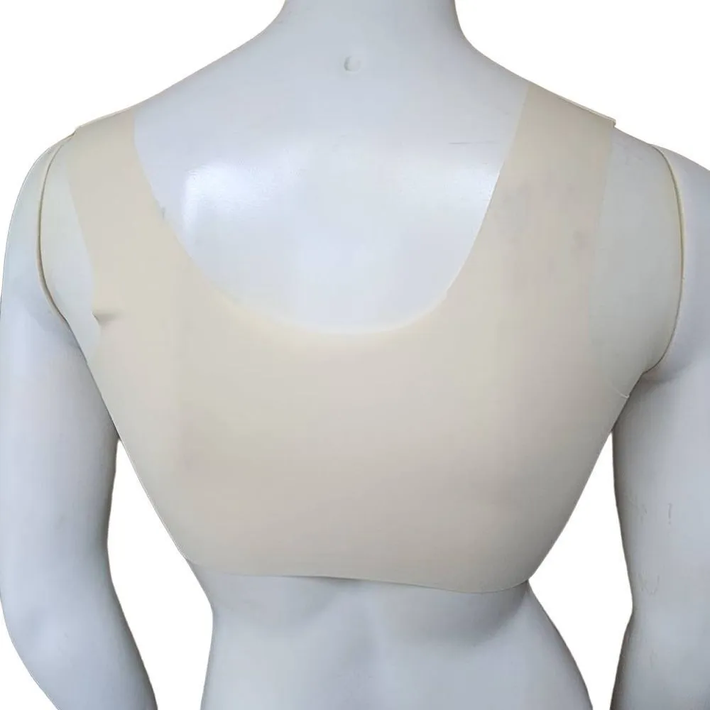 Cream Seamless Back Front Snap Bra (L) - Image 5