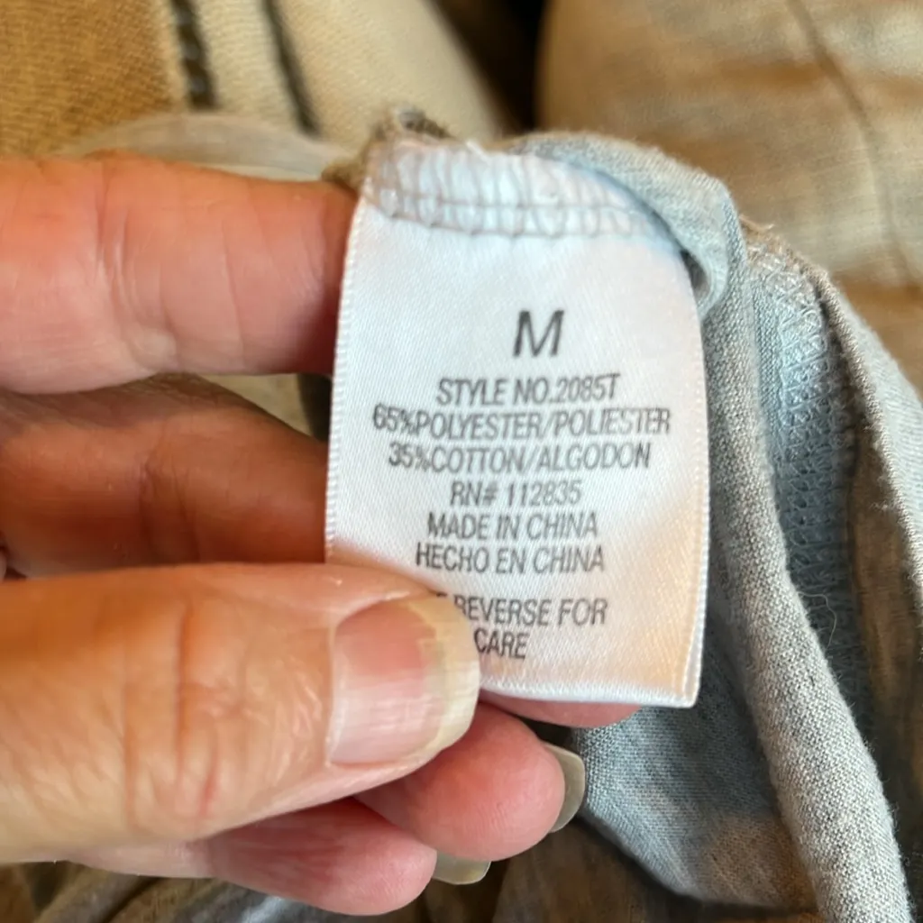 Esley  Light Gray Lightweight Long Sleeve Top Cropped - Image 6