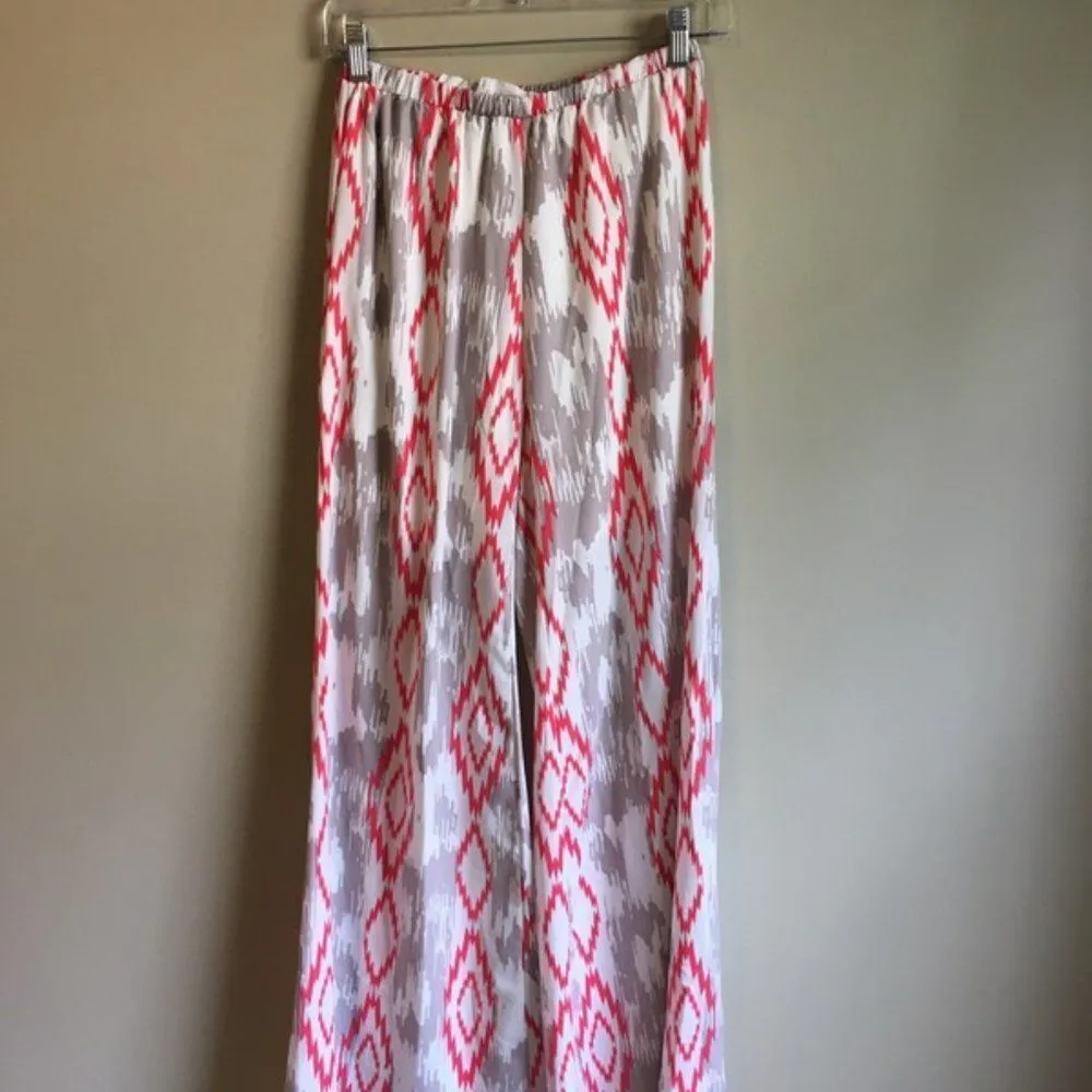 Peach Love cream California small flowy pants - Image 5