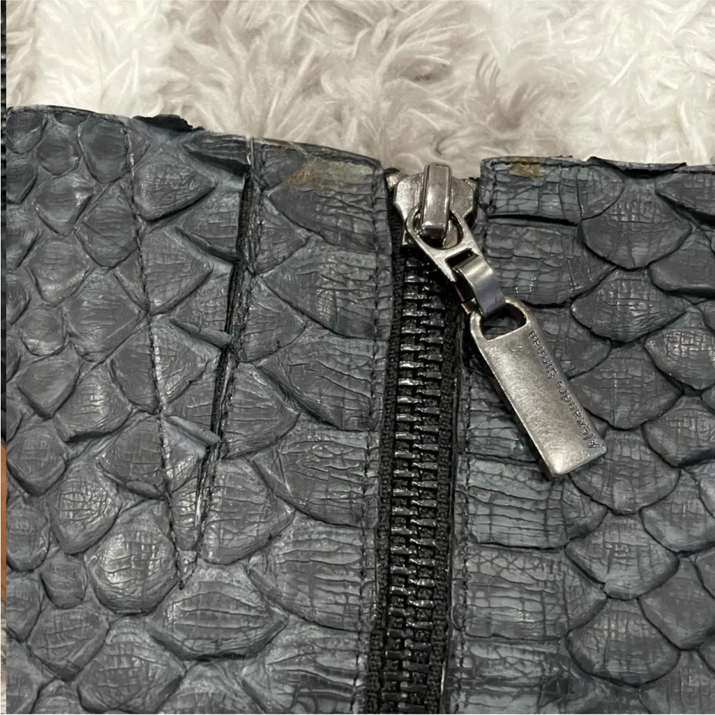 Alexandre Birman  Python Embossed Stiletto Booties 6B - Image 4