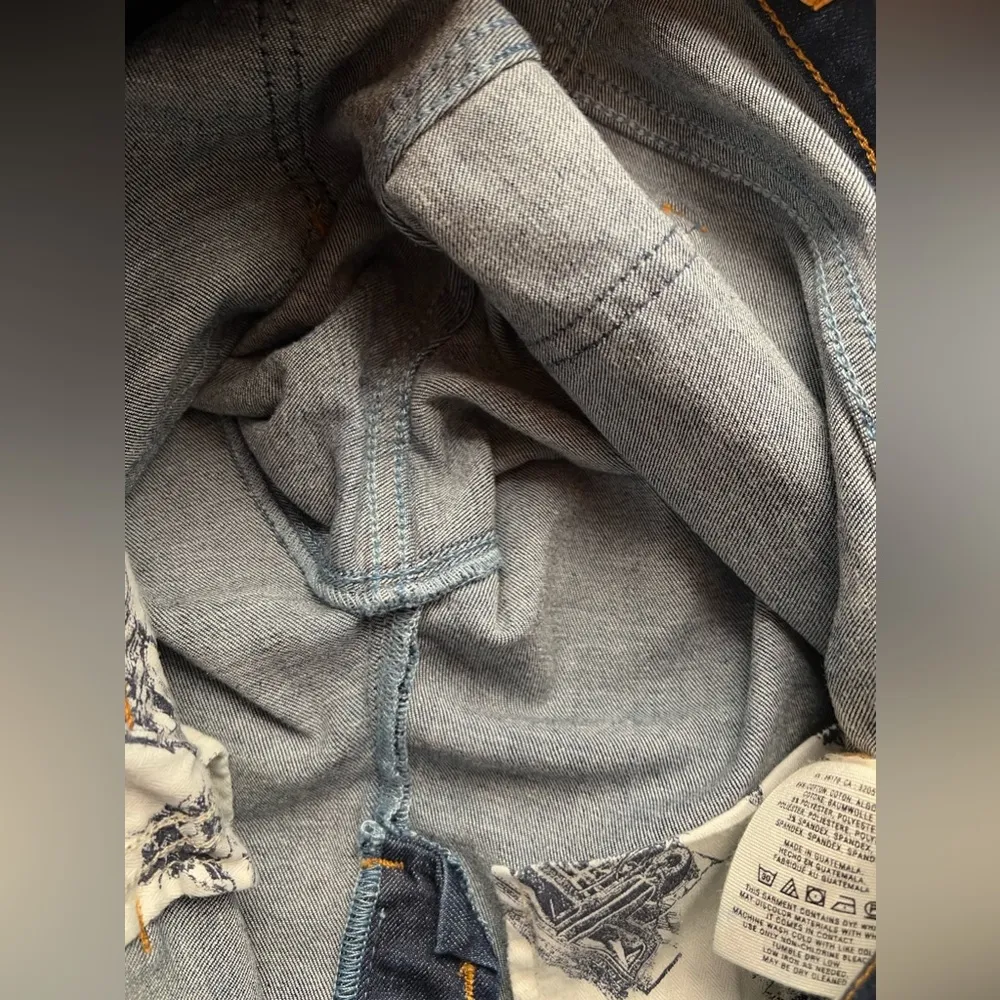 Anthropologie Pilcro and the Letterpress Houndstooth Print Blue Jeans Size 29 - Image 6