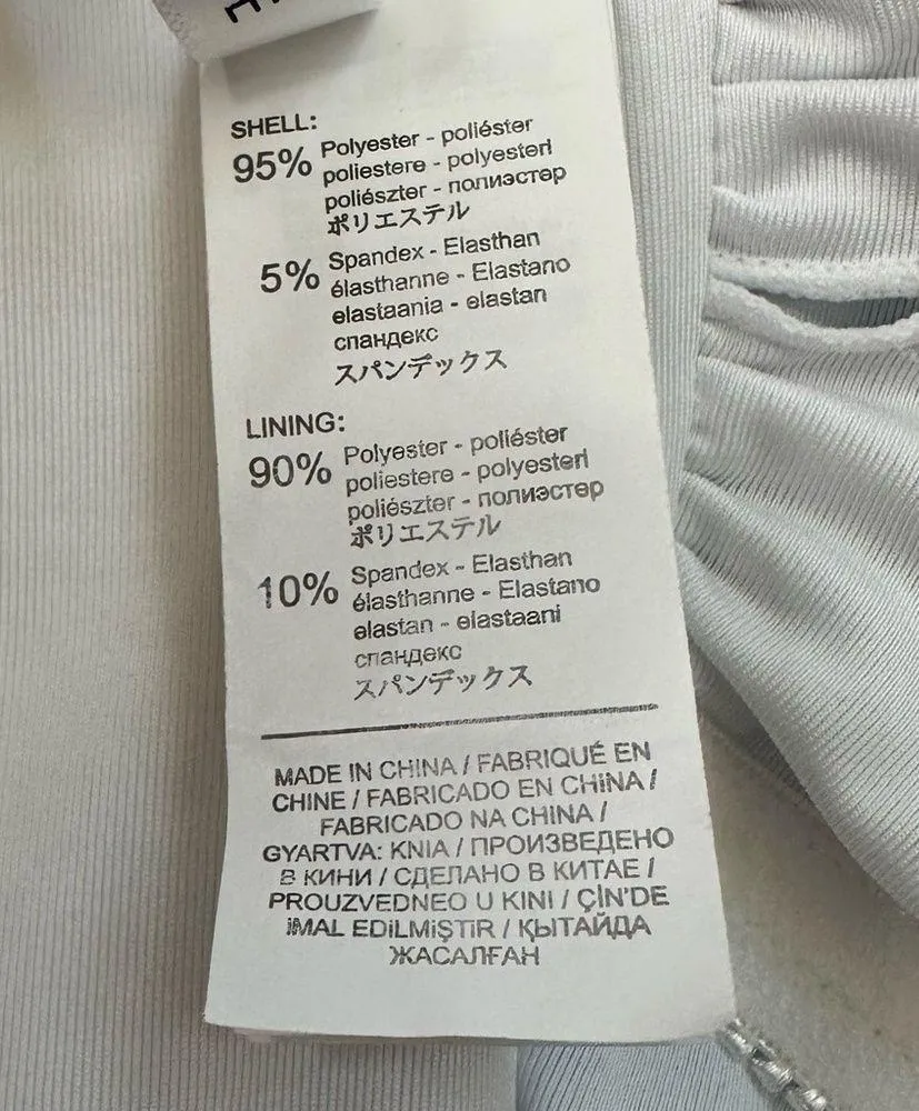 Cupshe Blue White One Shoulder One-Piece Swimsuit, Sz Large - Image 10