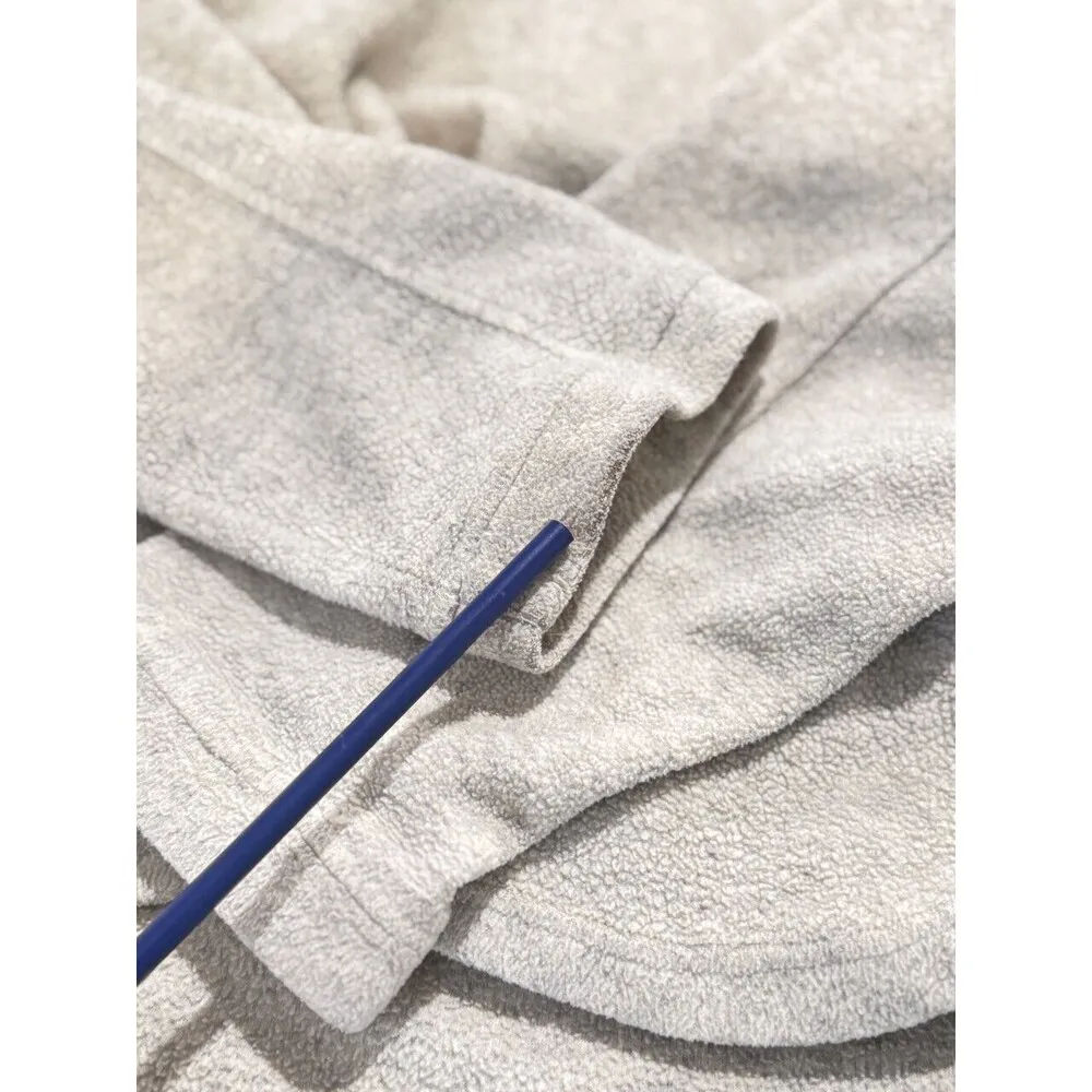 Adidas Womens Sweatshirt Beige Fleece Polartec Oversized Pullover Cozy Medium - Image 13