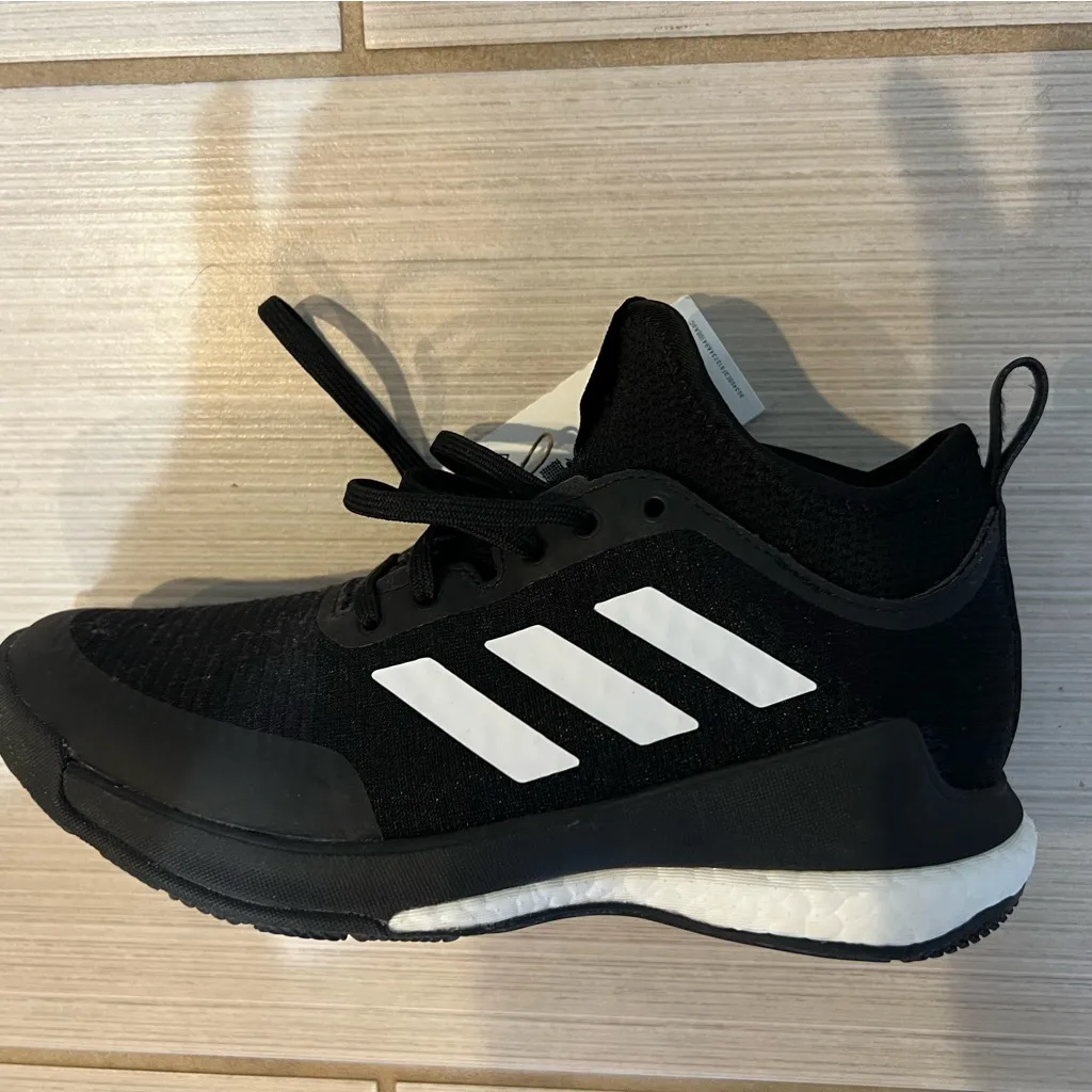 Adidas NWT  Crazyflight Mid Black White Athletic Sneakers - Image 5