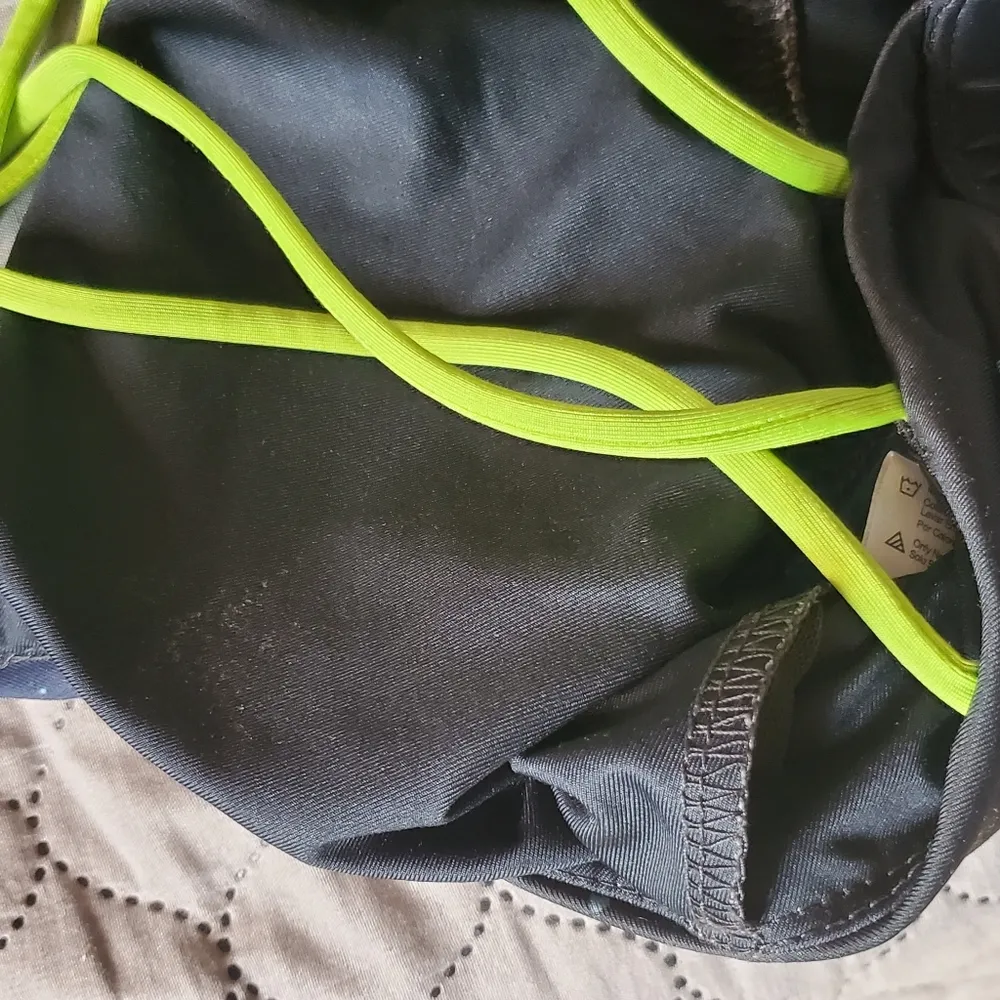 Star War Darth Vader Medium M low impact navy black sport bra - Image 9