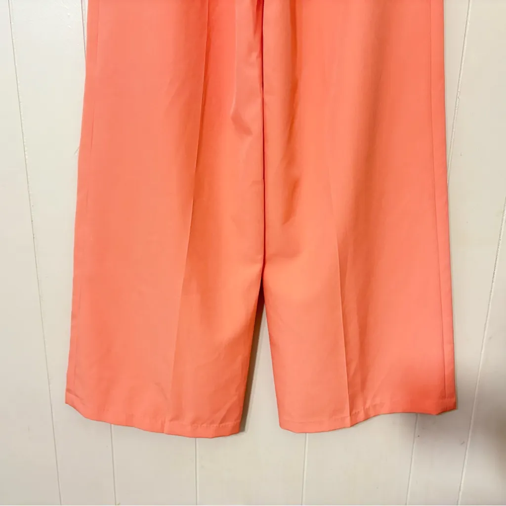 House of CB Calle Peach Wide Leg Trousers Stylish ,Business Casual  Size 10 - Image 6