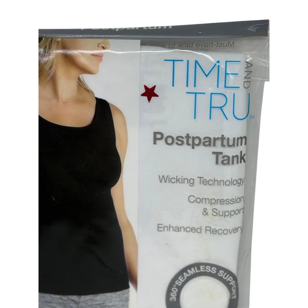 NEW Time and Tru Postpartum Tank Small White Seamless Recovery Support Soft Top Size undefined - Image 2
