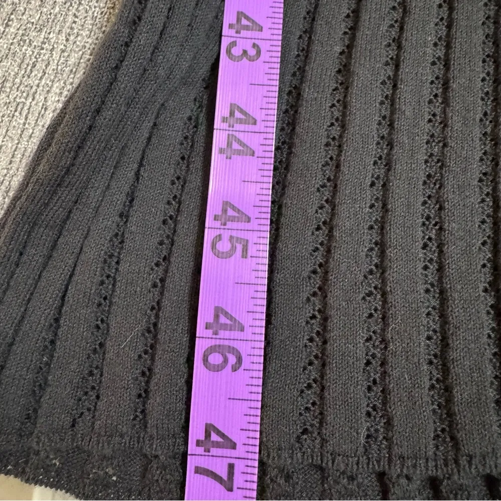 Paige Anthy Rib Black Midi Dress - Image 13