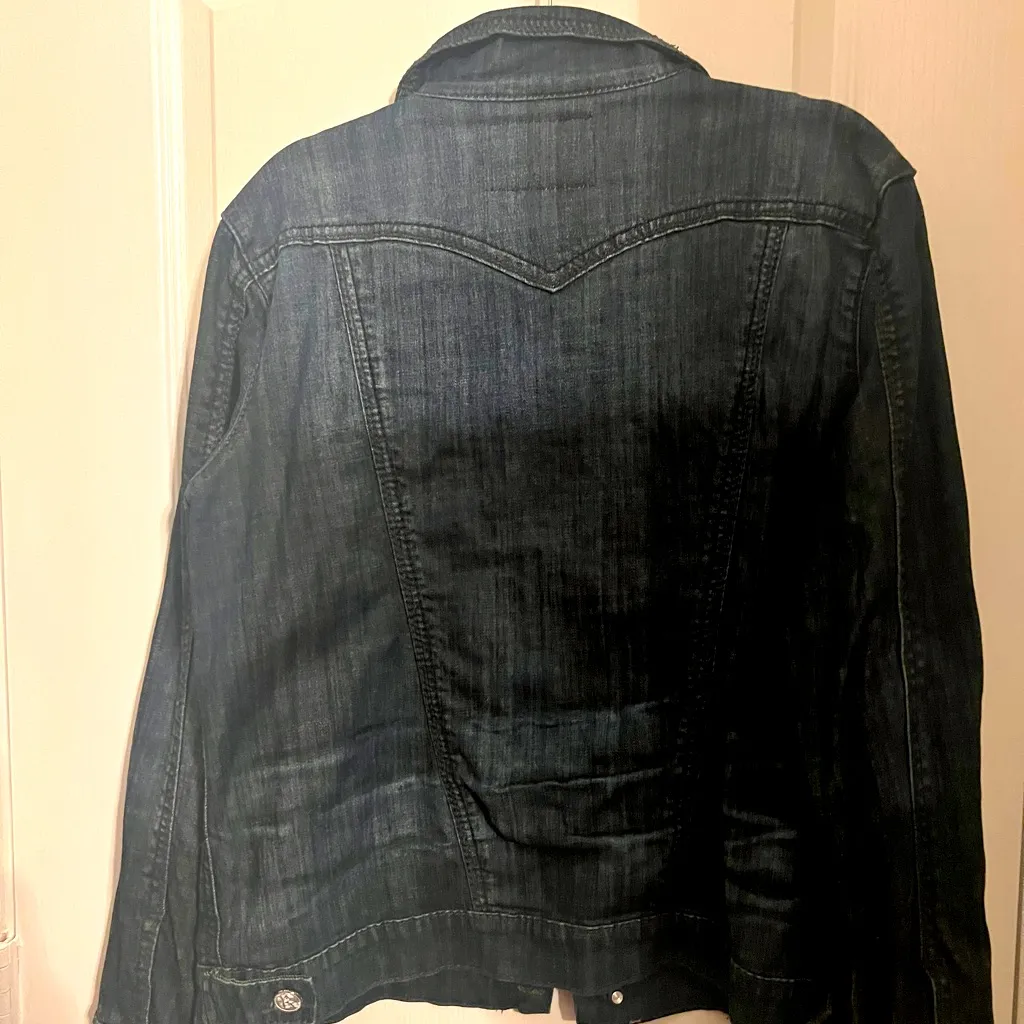 Rock and Roll Cowgirl Olive Jacket Blue Size XL - Image 3