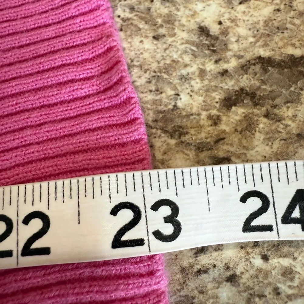 Neiman Marcus Pink Ruffled Flutter Sleeve Blouse - Image 5