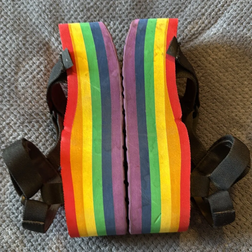 Teva All Gender Flatform Universal‎ Rainbow Pride sz 6 - Image 6