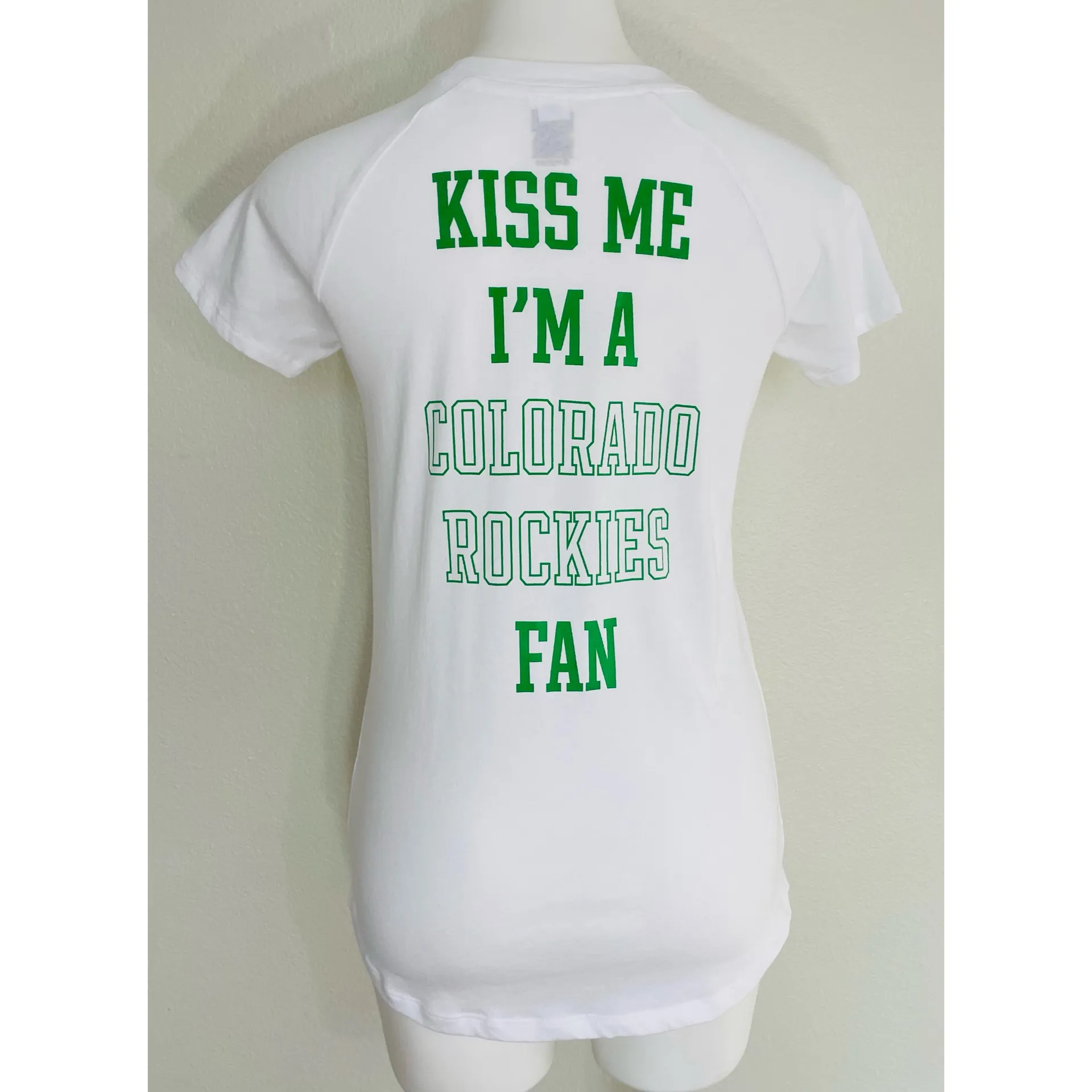 Pink Victoria’s Secret Colorado Rockies Shamrock Tee - Image 3