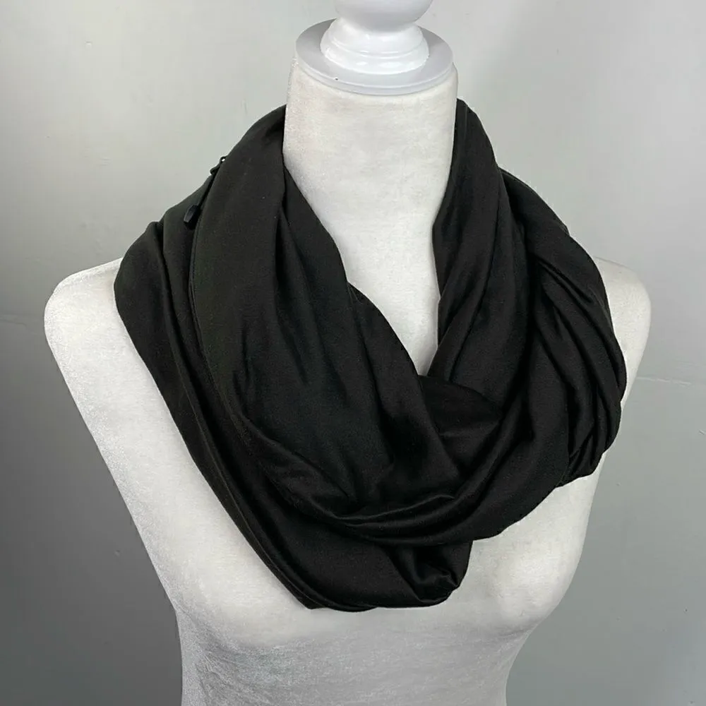 Beyond Yoga Women's Brown Hidden Zipper Pocket Infinity Scarf One Size - Image 2