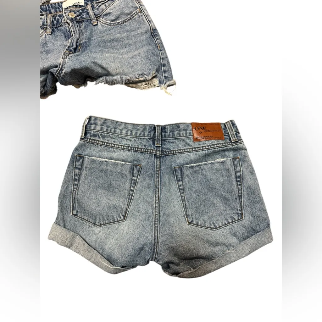 One Teaspoon + Vervet High Rise Denim Shorts Bundle (2 Pairs) Small - Image 3