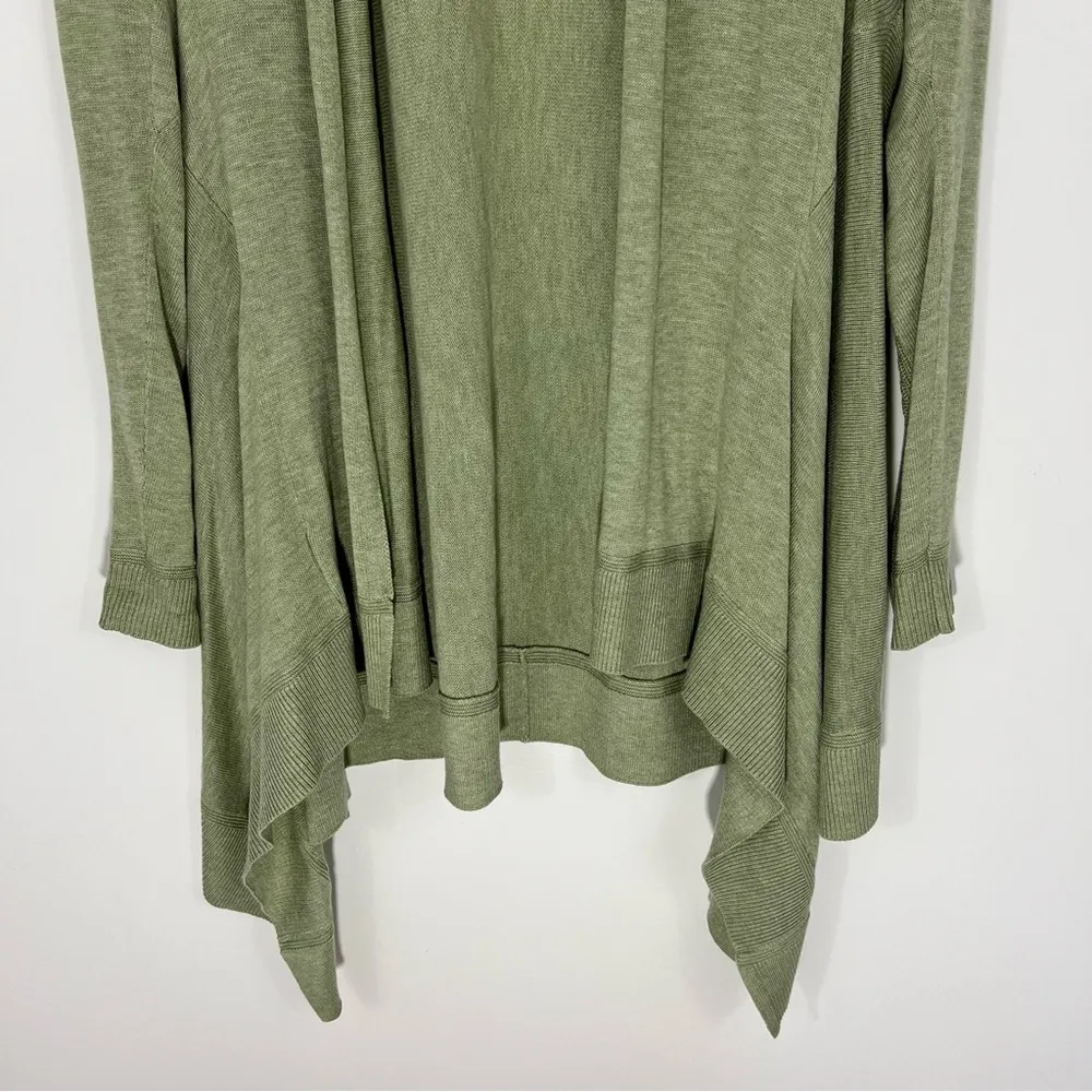 Lululemon Cashlu Knit Wrap Cardigan Heathered Rosemary Green - Image 4
