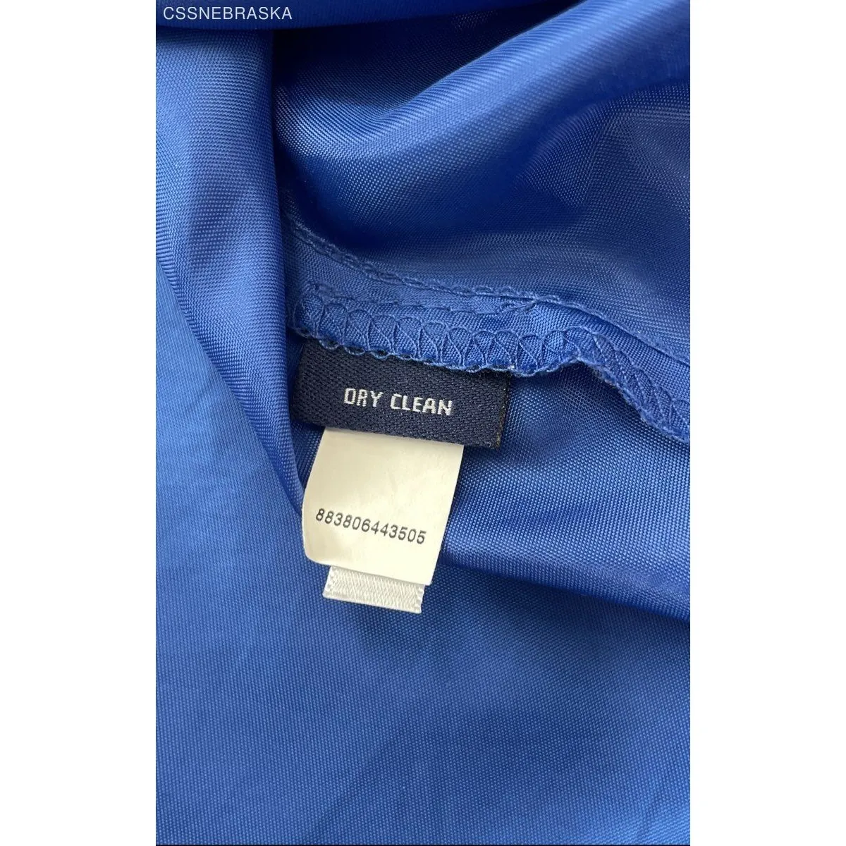 CHAPS Royal Blue Polka‎ Dot Sleeveless Lightweight Chiffon Summer Sun Dress - 16 - Image 4