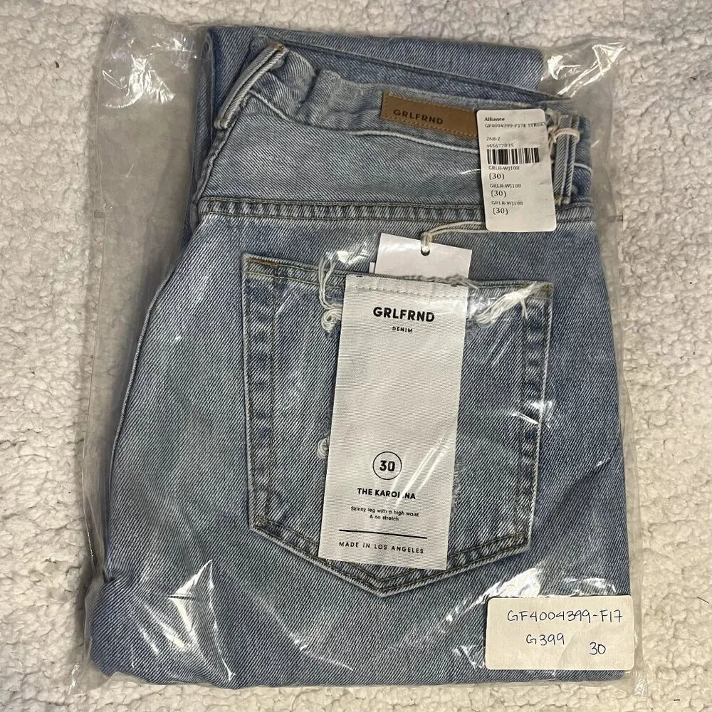 NWT GRLFRND x Revolve Karolina High-Rise E Street Distressed Skinny Jeans 30 - Image 8